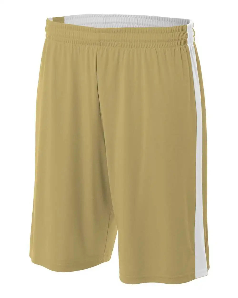 A4 N5284 Reversible Moisture Management 10’’ Short - Vegas Gold White
