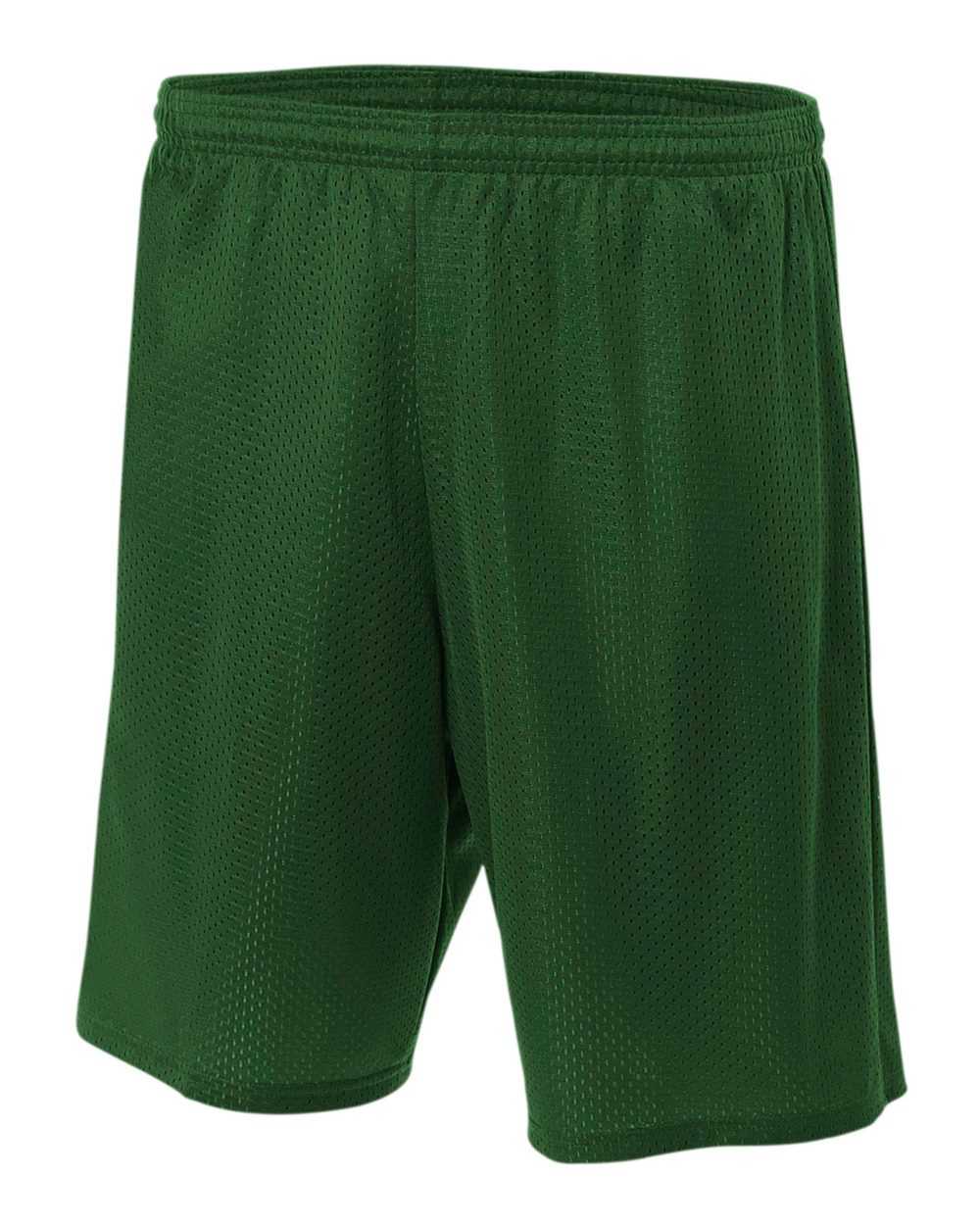 A4 N5293 7’’ Lined Tricot Mesh Shorts - Forest