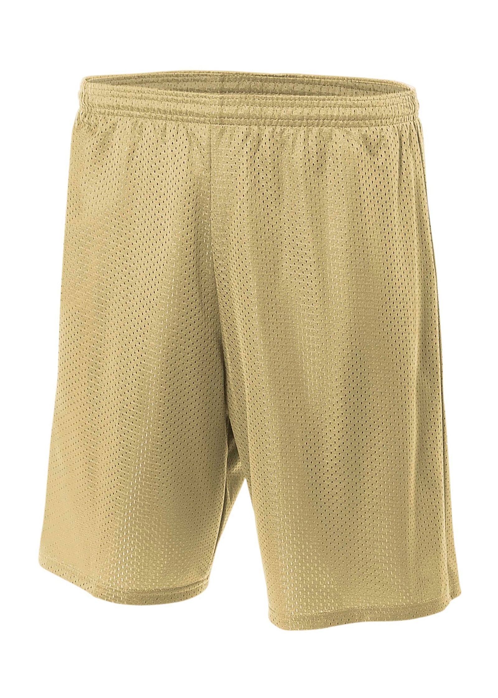 A4 N5293 7’’ Lined Tricot Mesh Shorts - Gold
