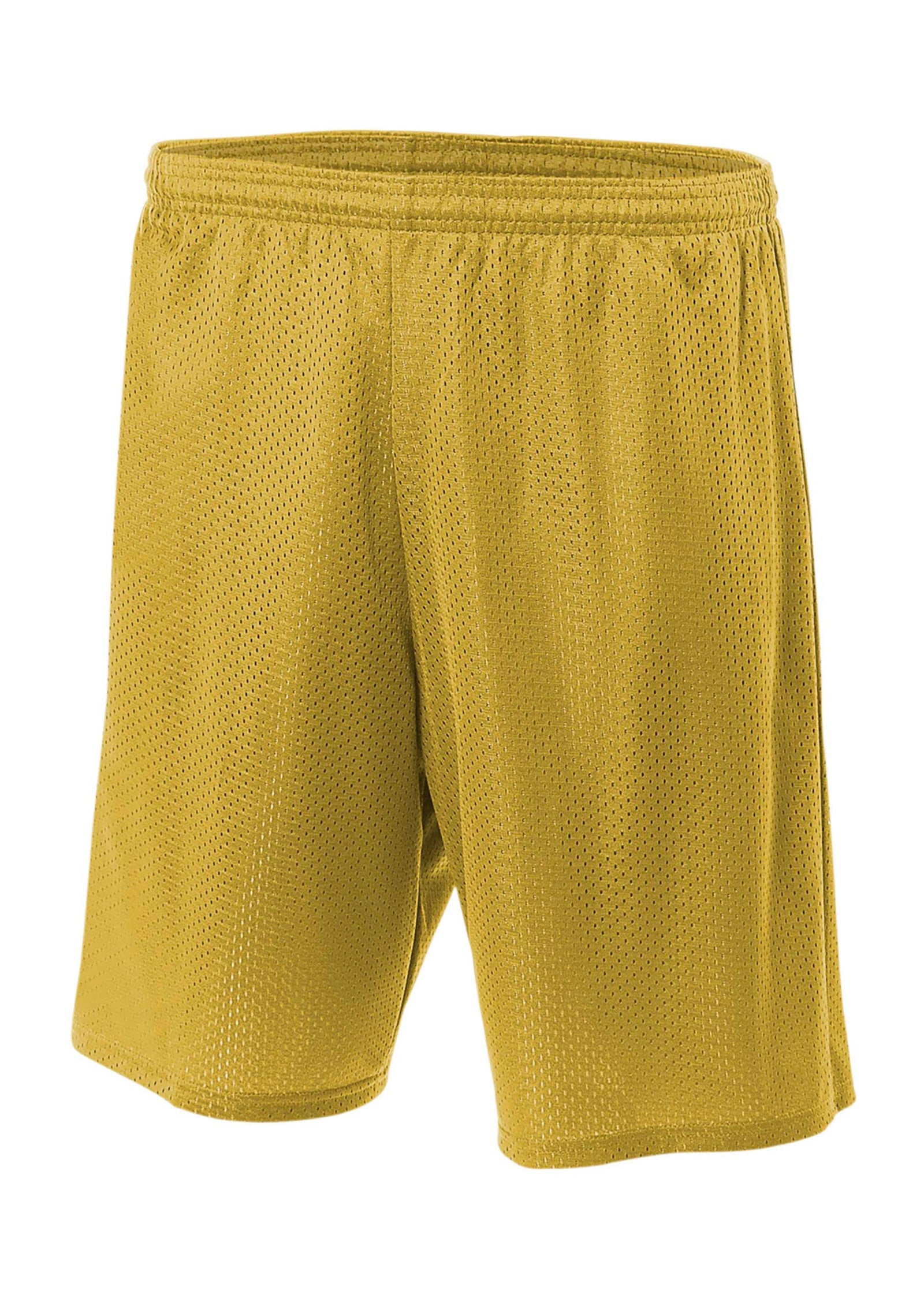 A4 N5293 7’’ Lined Tricot Mesh Shorts - Vegas Gold