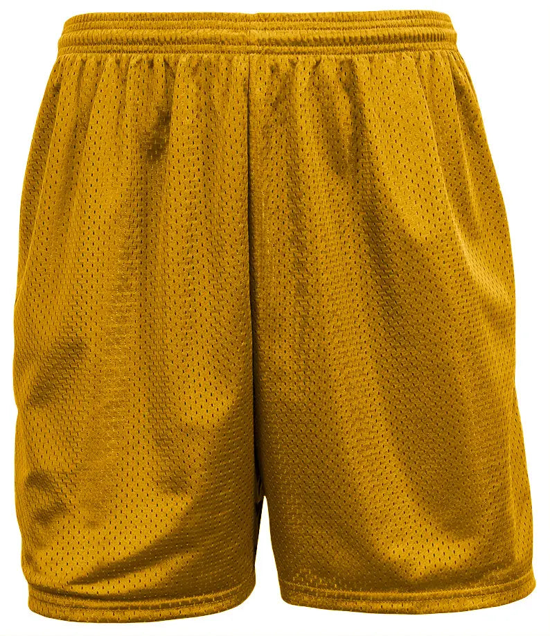 A4 N5294 Sprint 5’’ Lined Tricot Mesh Shorts - Gold - Adult Xs