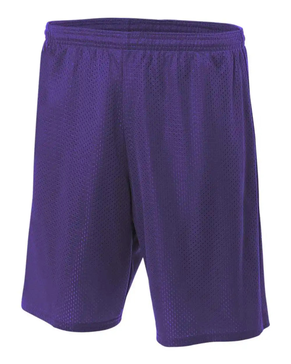 A4 N5296 9’’ Lined Tricot Mesh Short Purple