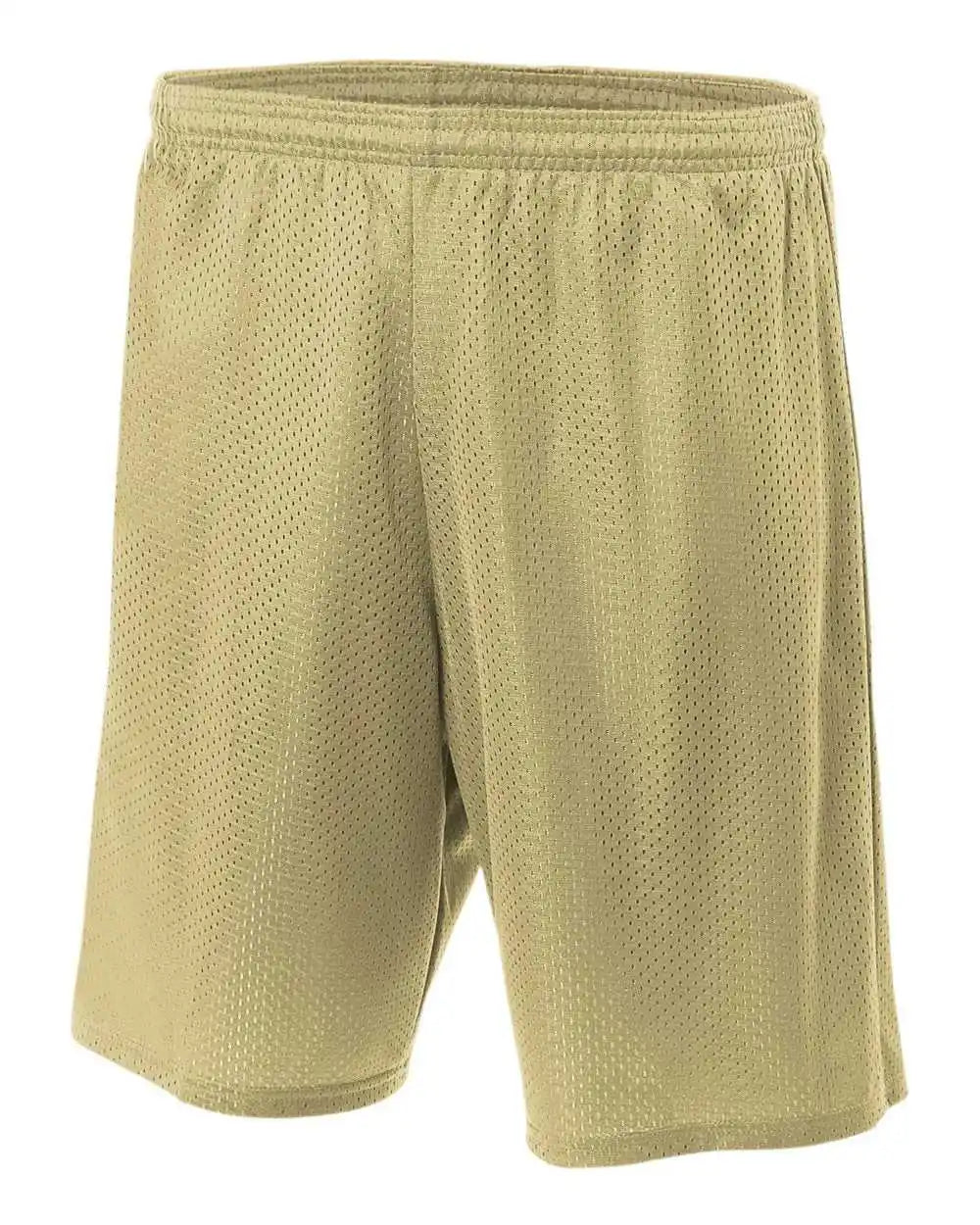 A4 N5296 9’’ Lined Tricot Mesh Short Vegas Gold
