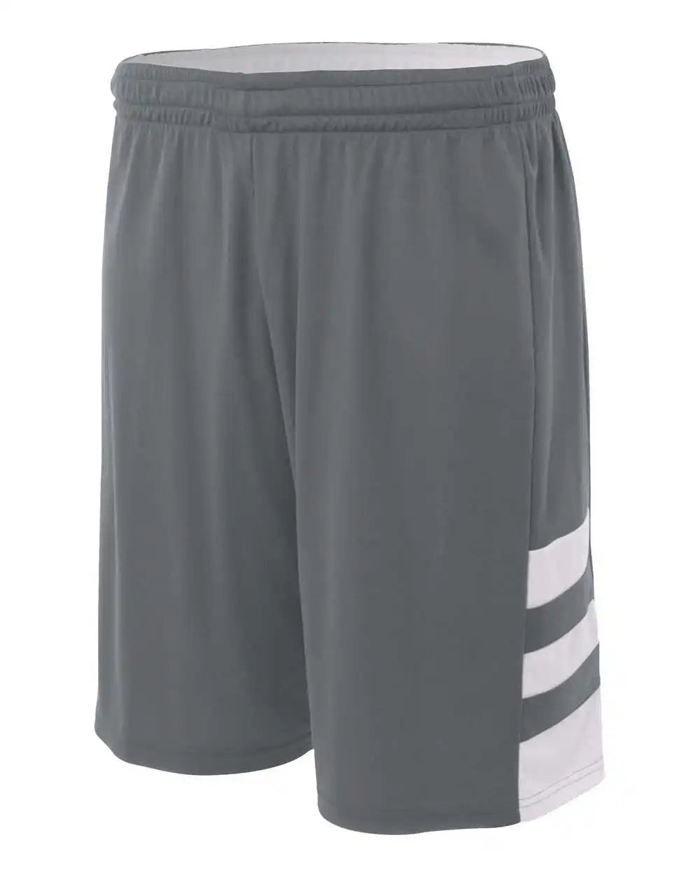 A4 N5334 10’’ Reversible Speedway Short - Graphite White