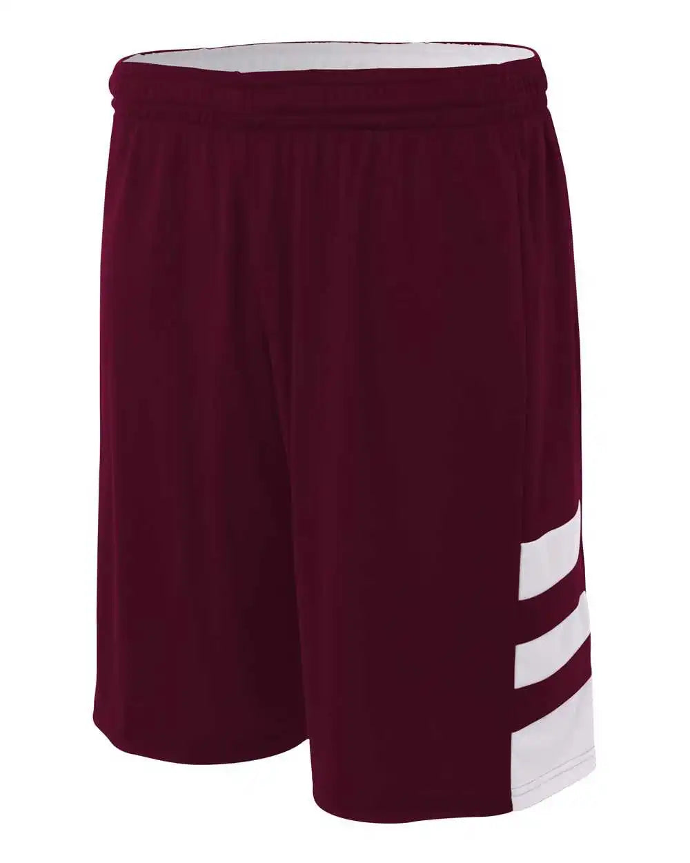 A4 N5334 10’’ Reversible Speedway Short - Maroon White