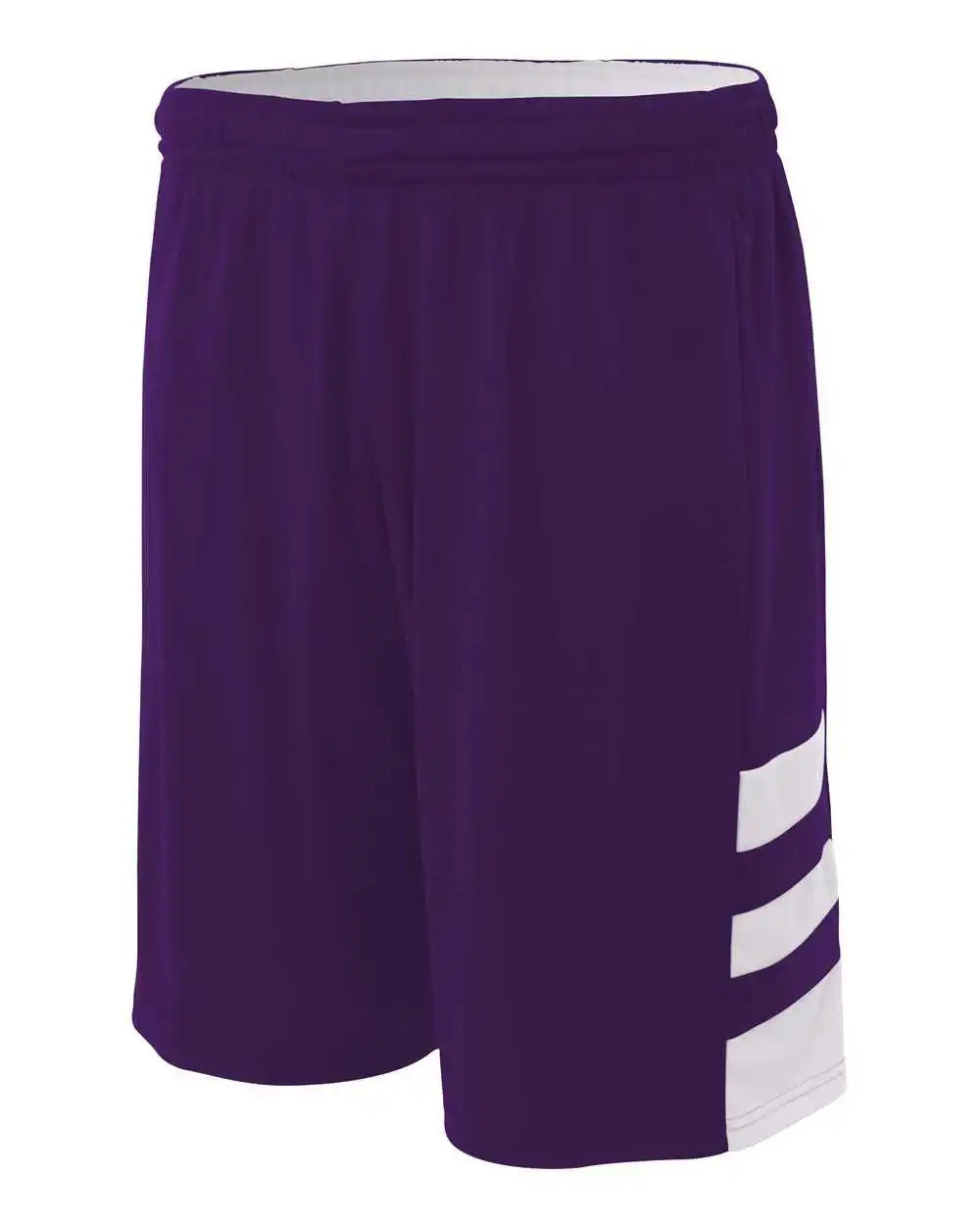 A4 N5334 10’’ Reversible Speedway Short - Purple White