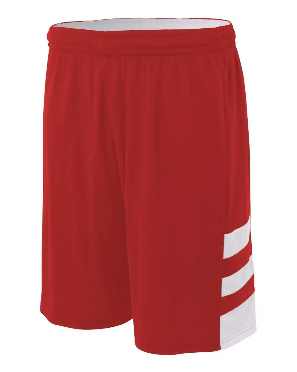 A4 N5334 10’’ Reversible Speedway Short - Scarlet White