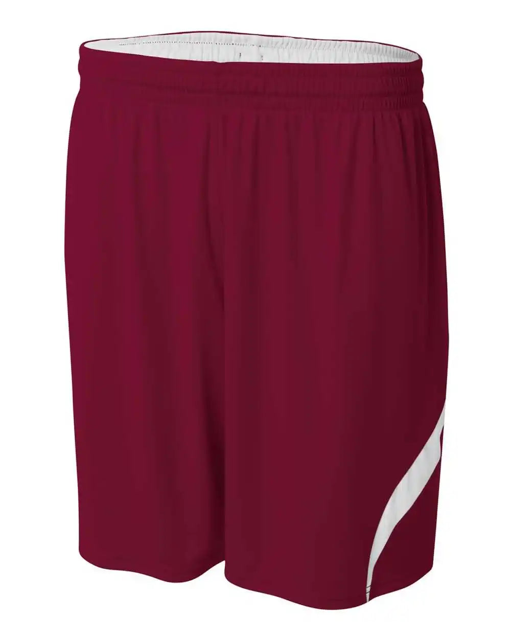 A4 N5364 Double Short - Maroon White