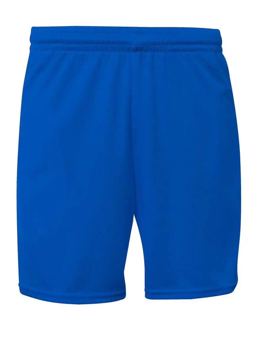 A4 N5384 Adult Flatback Mesh Short with Pockets - Royal
