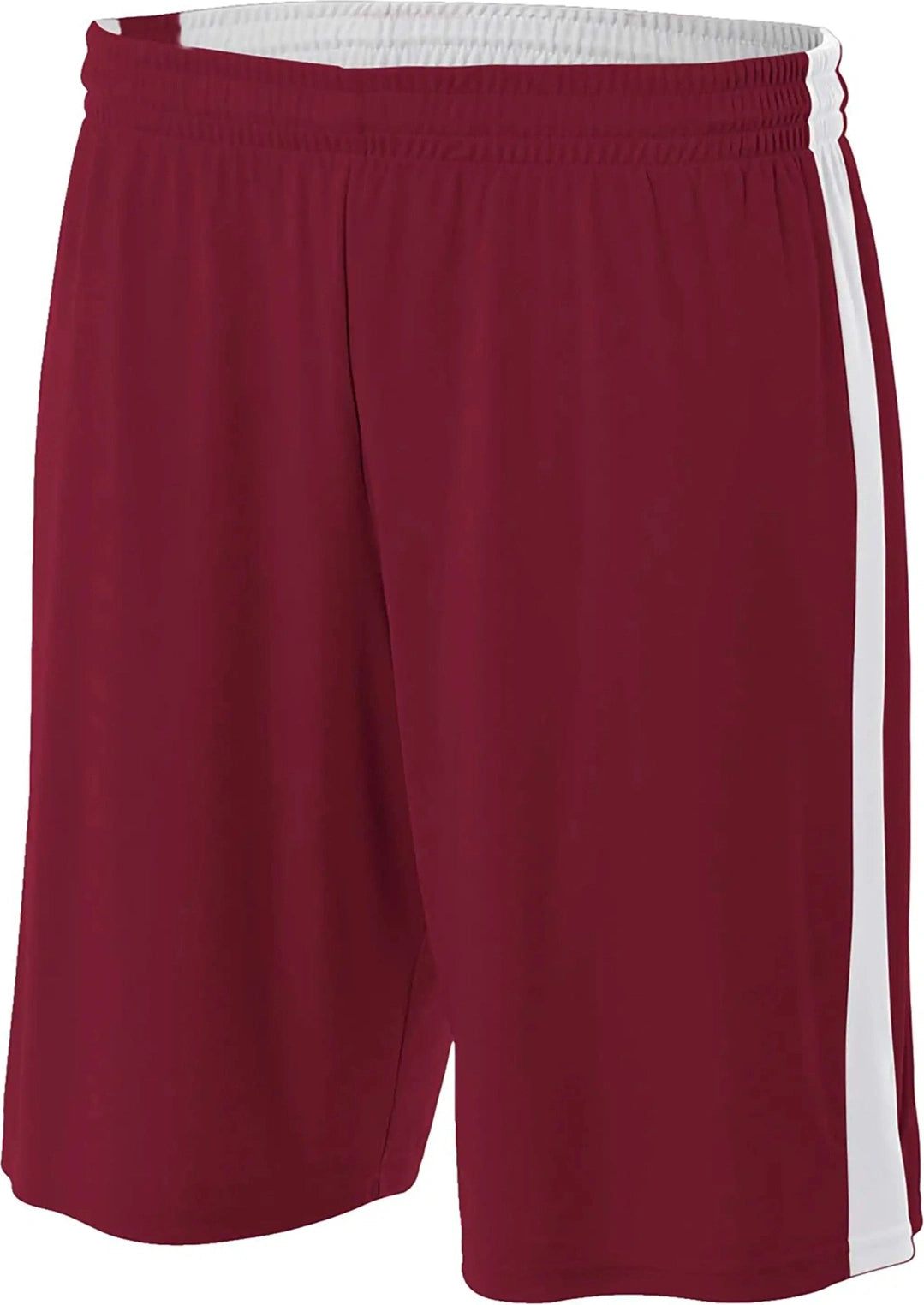 A4 N5388 7’’ Reversible Moisture Management Short - Cardinal/white - Cardinal/white / s
