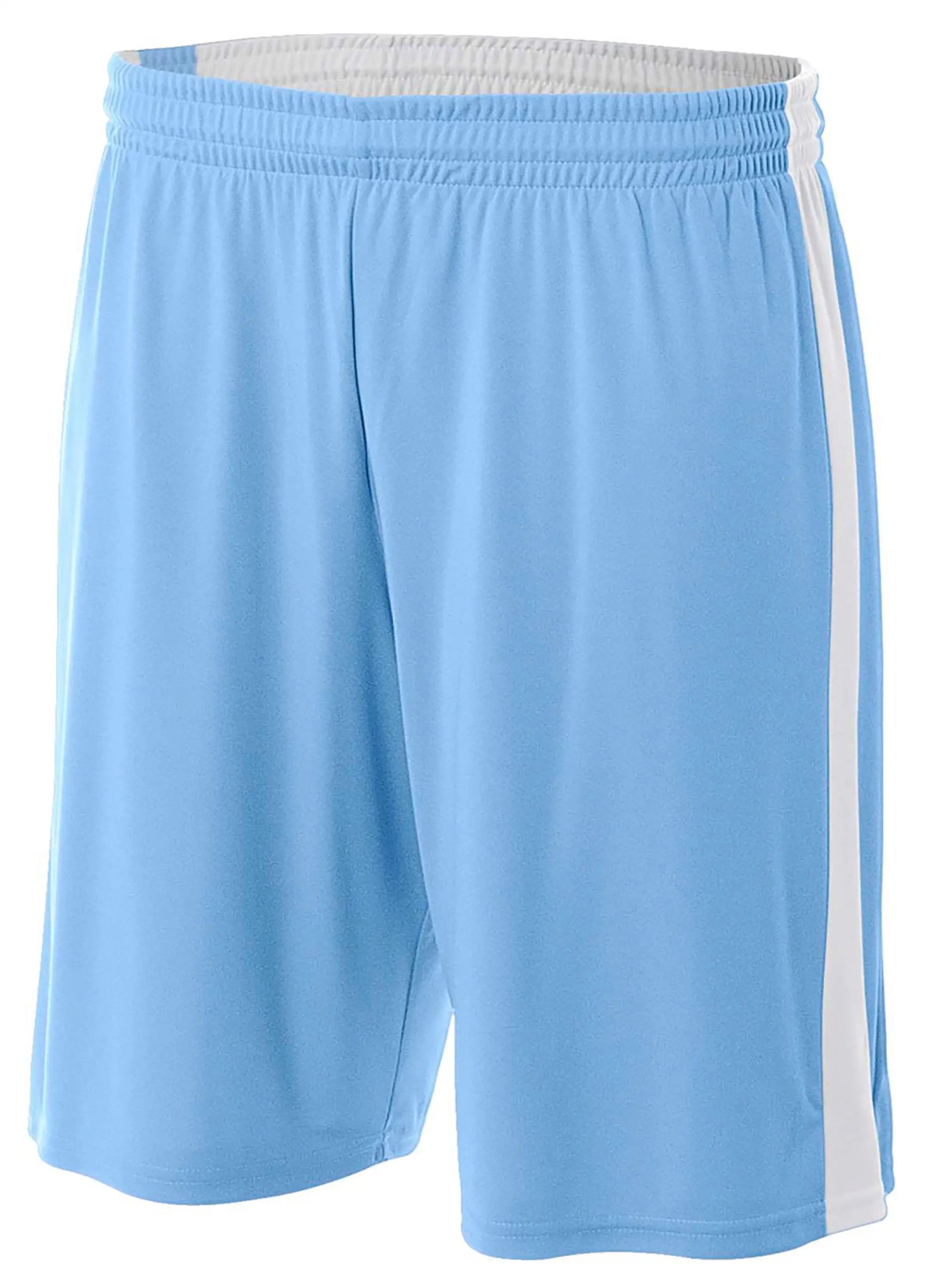 A4 N5388 7’’ Reversible Moisture Management Short - Lt Blue White