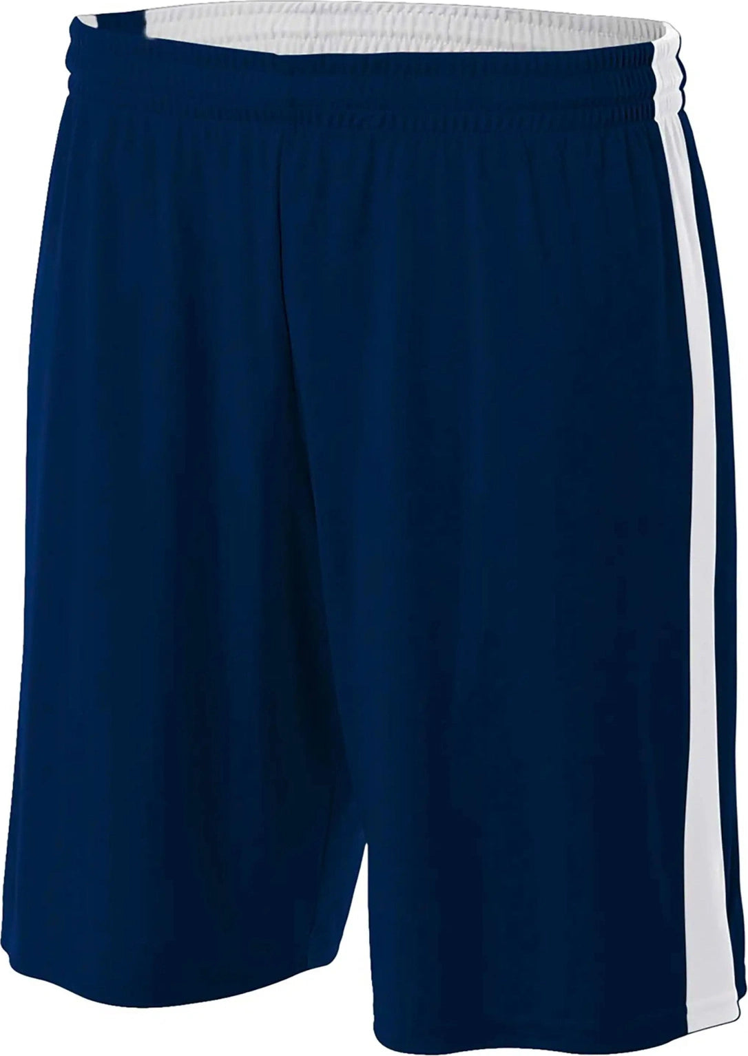 A4 N5388 7’’ Reversible Moisture Management Short - Navy White - Adult s