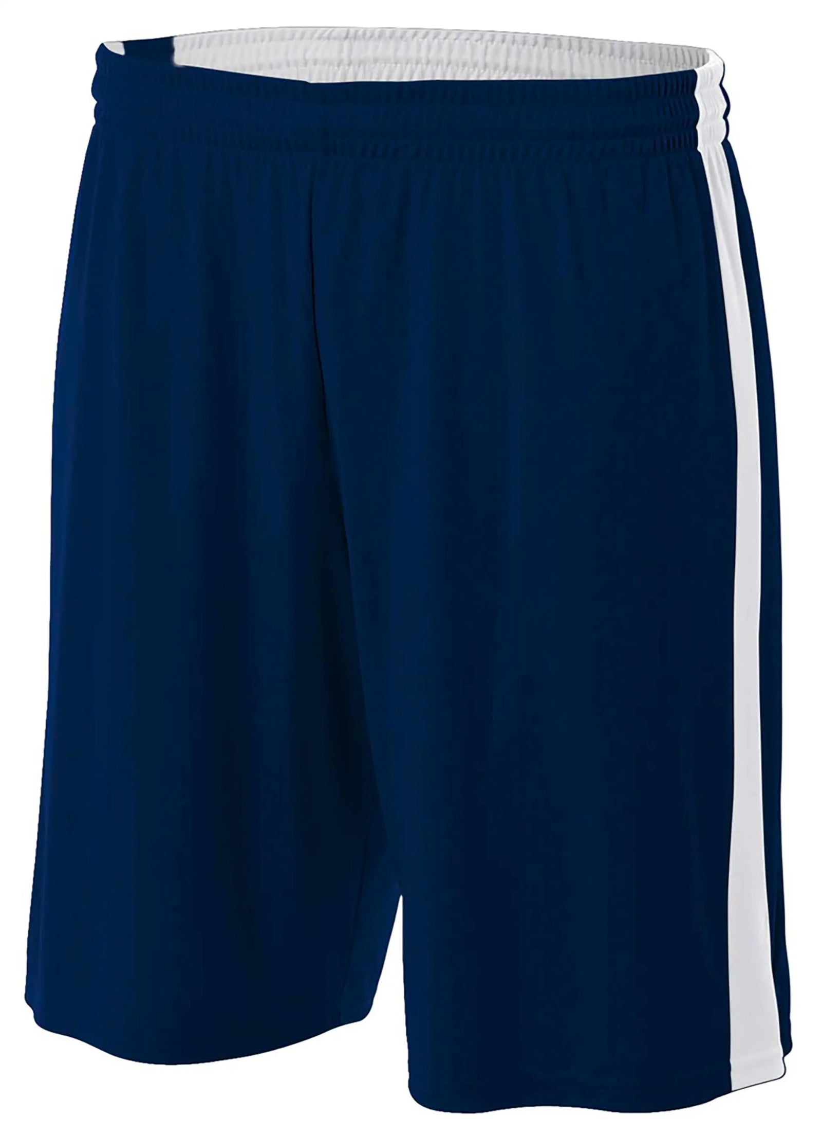 A4 N5388 7’’ Reversible Moisture Management Short - Navy White