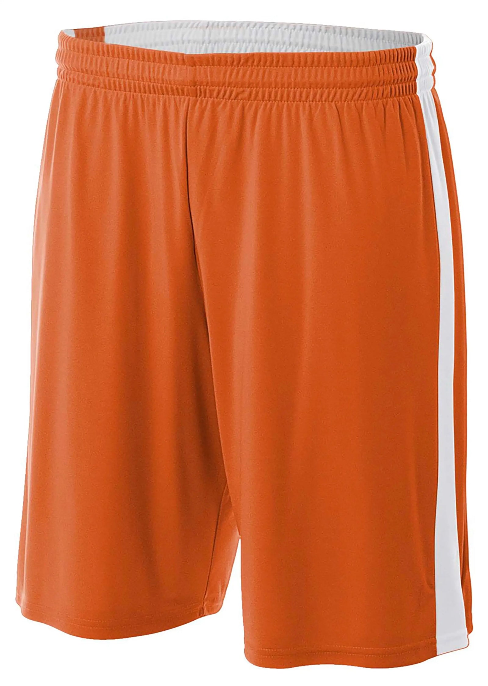 A4 N5388 7’’ Reversible Moisture Management Short - Orange White - Adult s