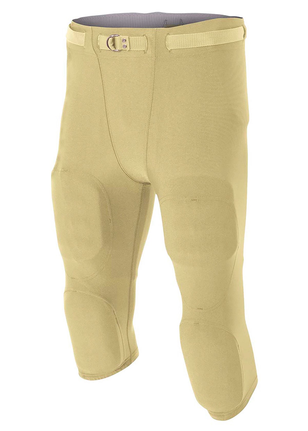 A4 N6181 Men’s Flyless Football Pant (pads not Included) - Gold - Vegas / s