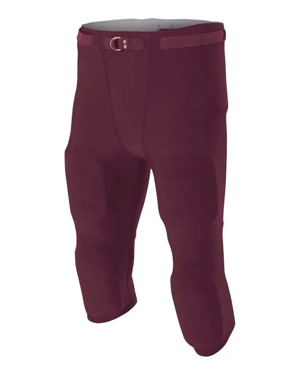 A4 N6181 Men’s Flyless Football Pant (pads not Included) Maroon