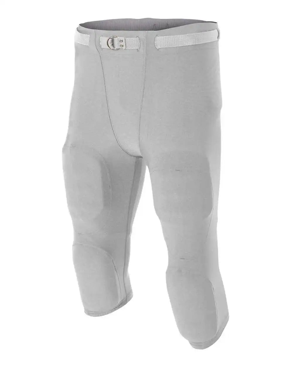 A4 N6181 Men’s Flyless Football Pant (pads not Included) Silver