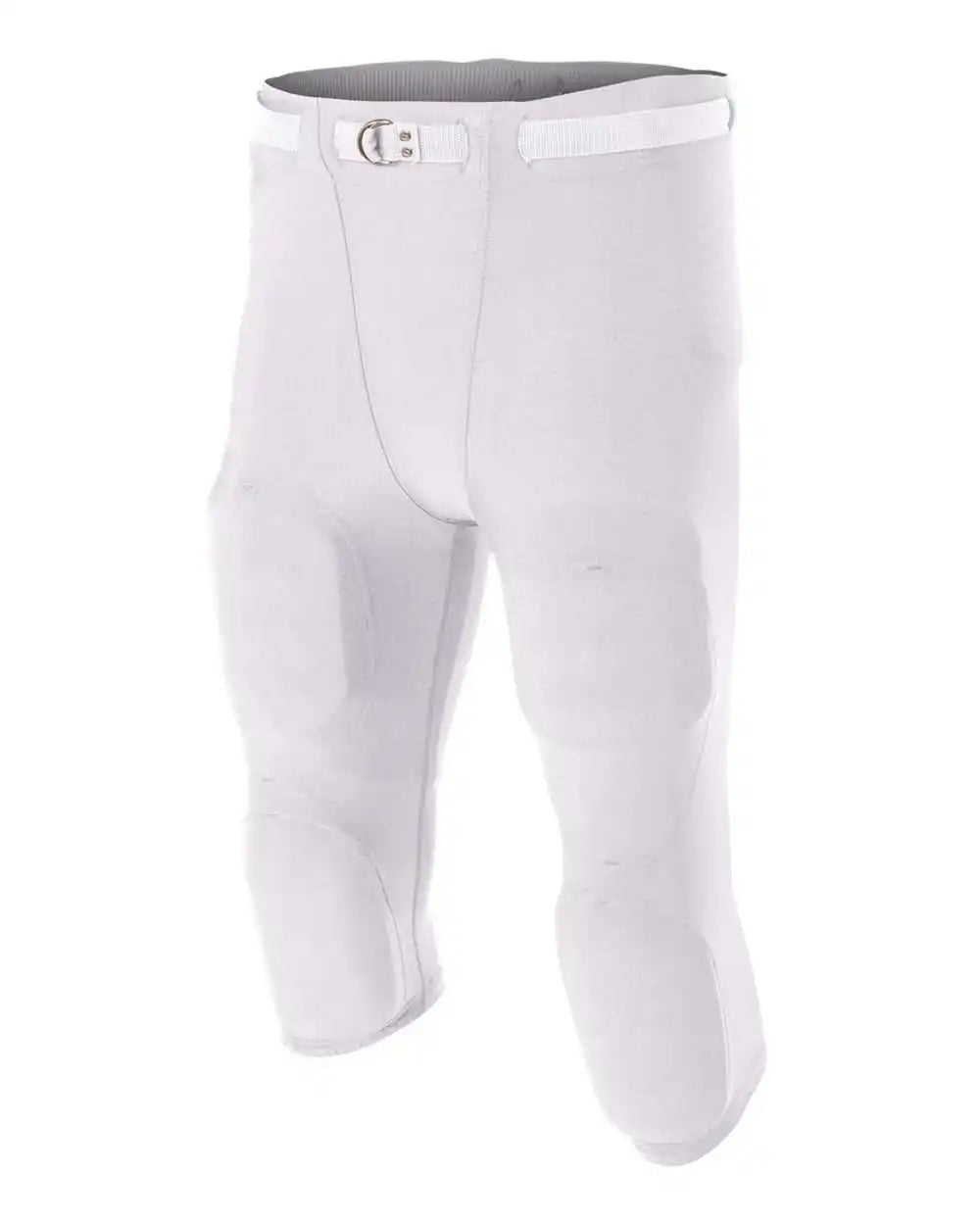 A4 N6181 Men’s Flyless Football Pant (pads not Included) White