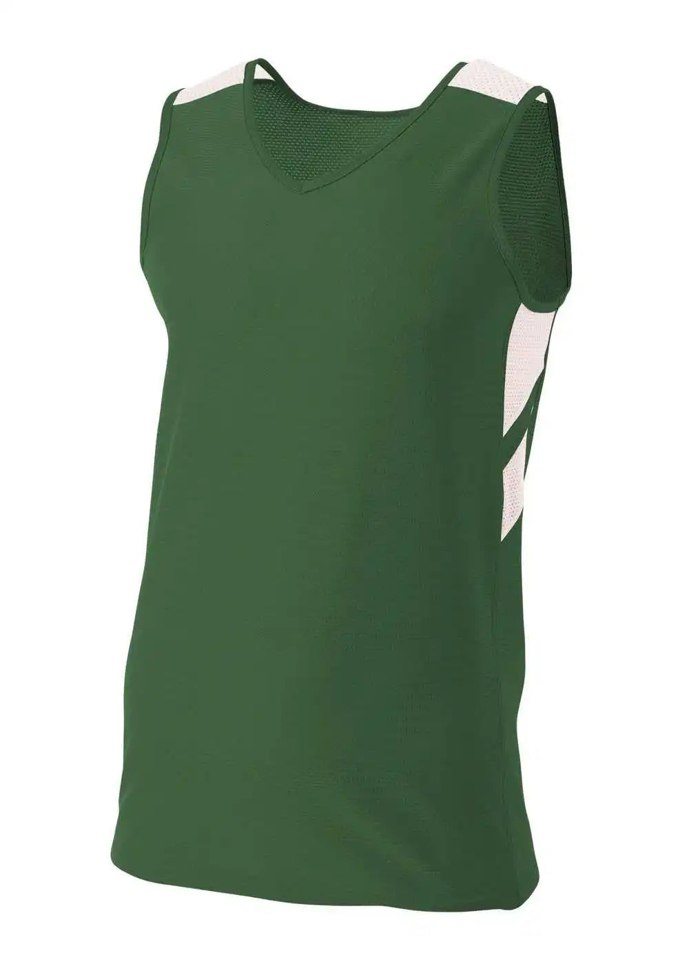 A4 Nb1178 Fast Break Youth Jersey - Forest White