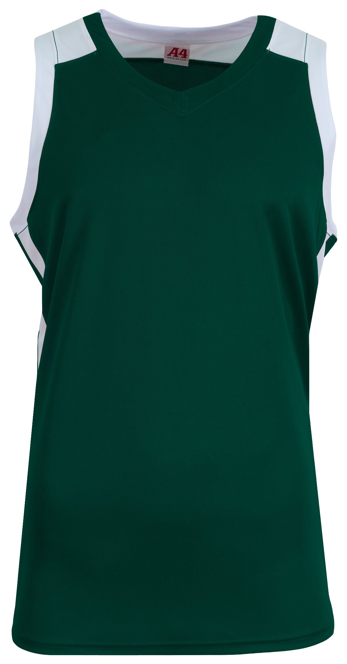 A4 Nb2093 Youth Defender Basketball Jersey - Forest White