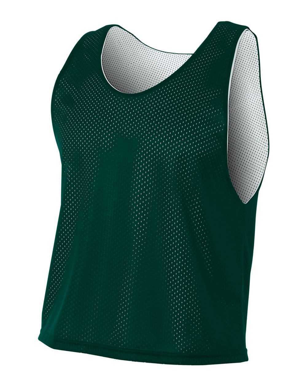 A4 Nb2274 Youth Lacrosse Reversible Practice Jersey - Forest White