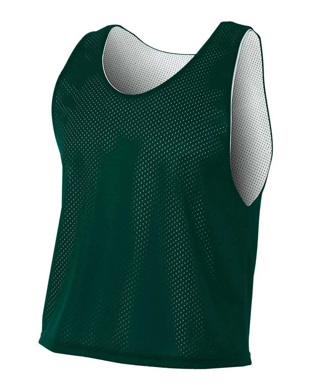 A4 Nb2274 Youth Lacrosse Reversible Practice Jersey - Forest White