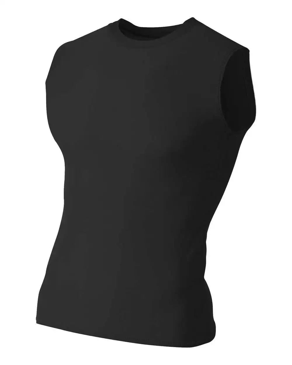 A4 Nb2306 Youth Compression Muscle Tee - Black