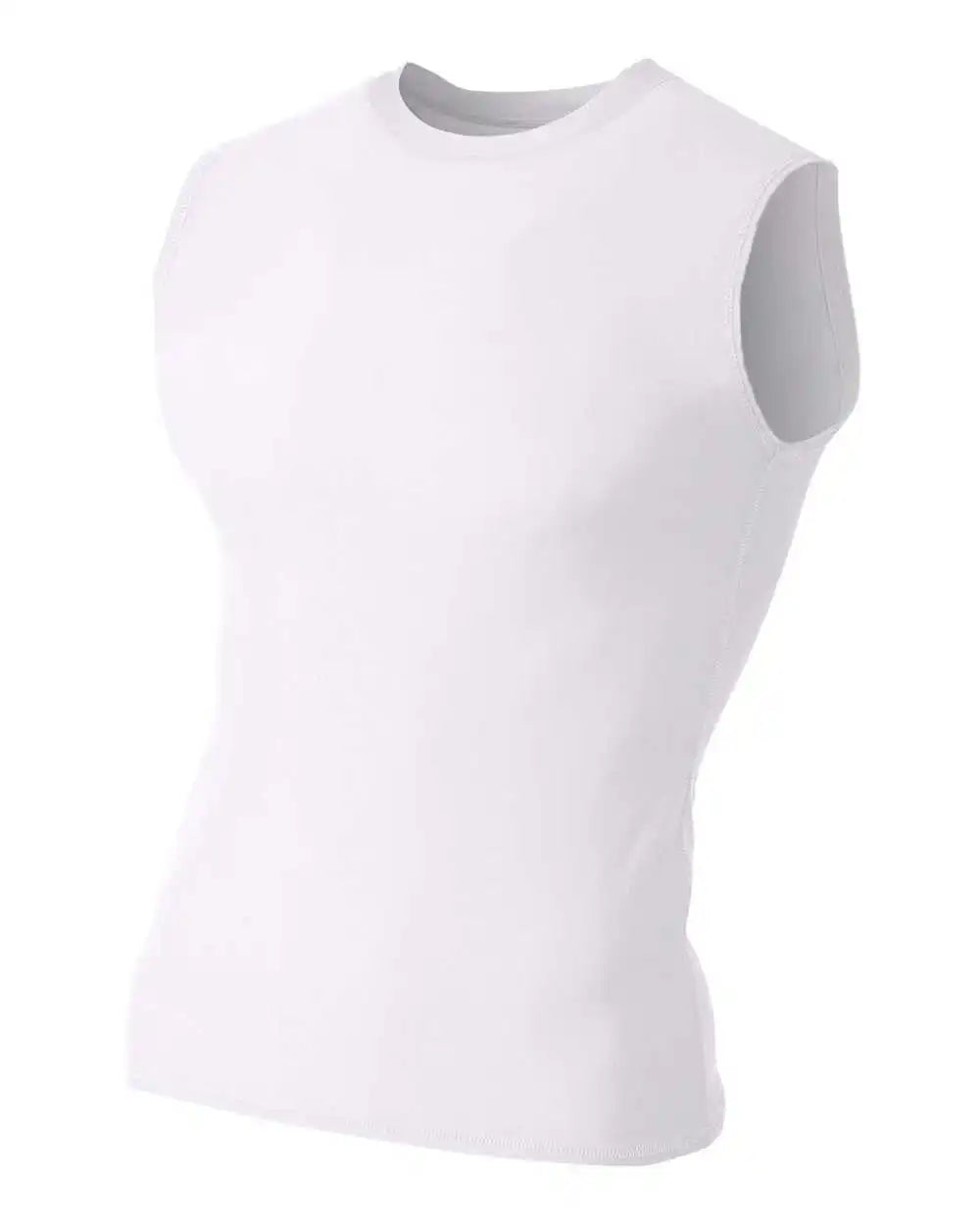 A4 Nb2306 Youth Compression Muscle Tee White
