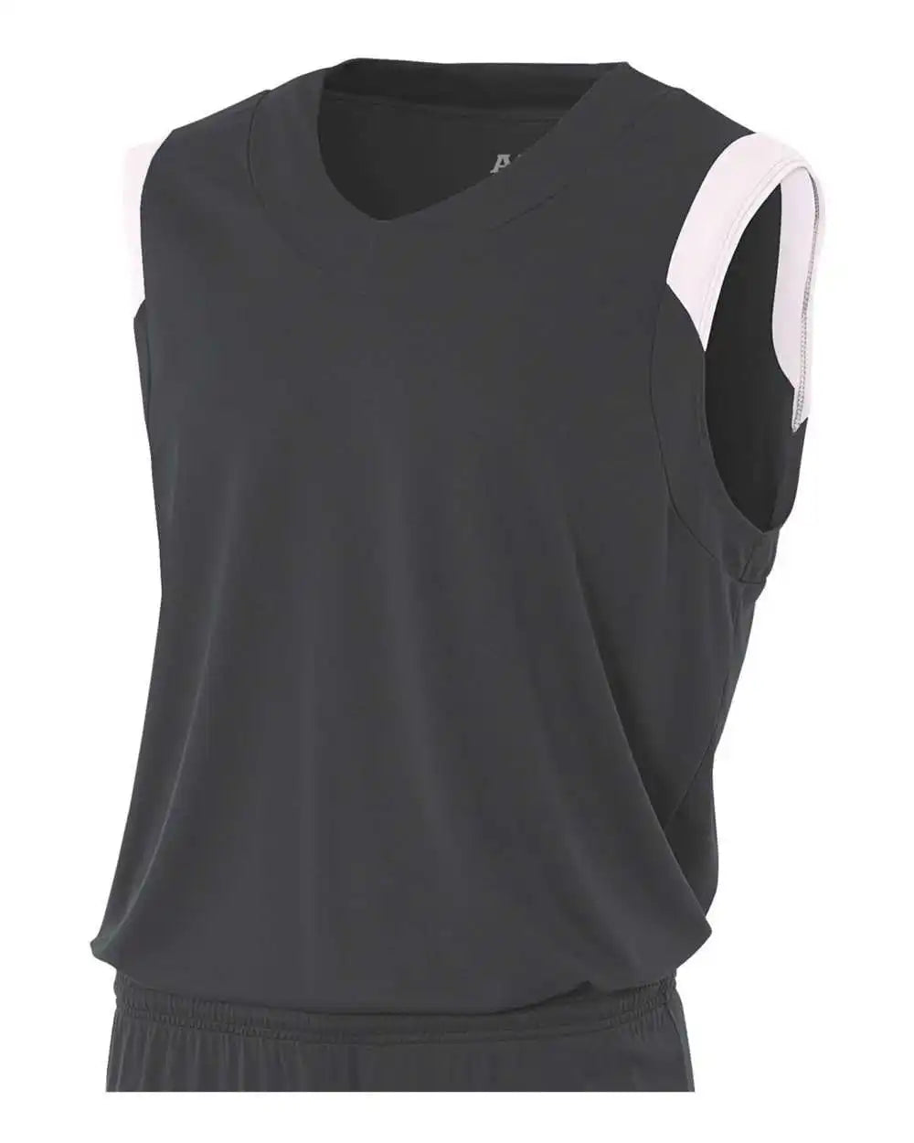 A4 Nb2340 Youth Moisture Management V-neck Muscle - Graphite White