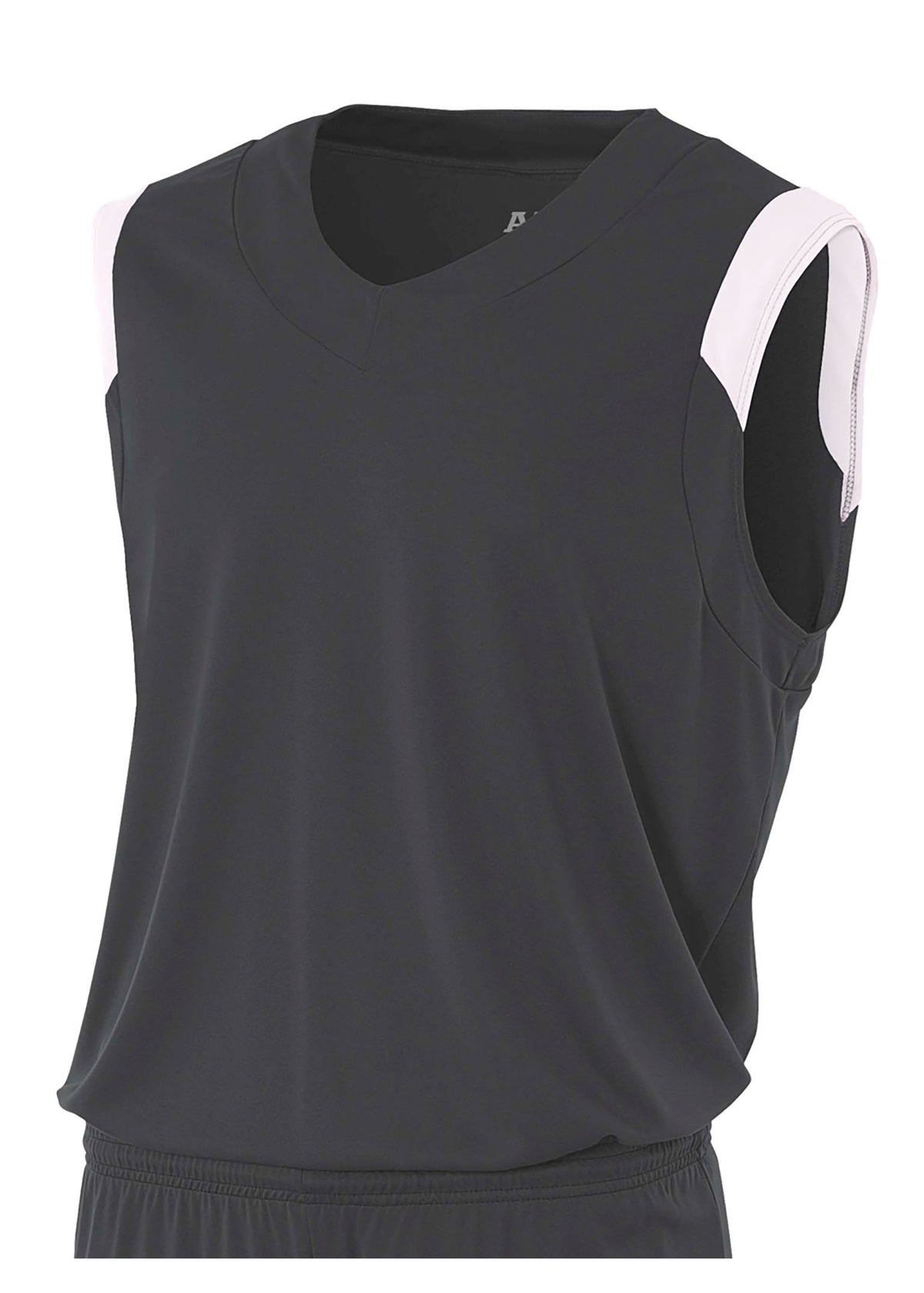 A4 Nb2340 Youth Moisture Management V-neck Muscle - White