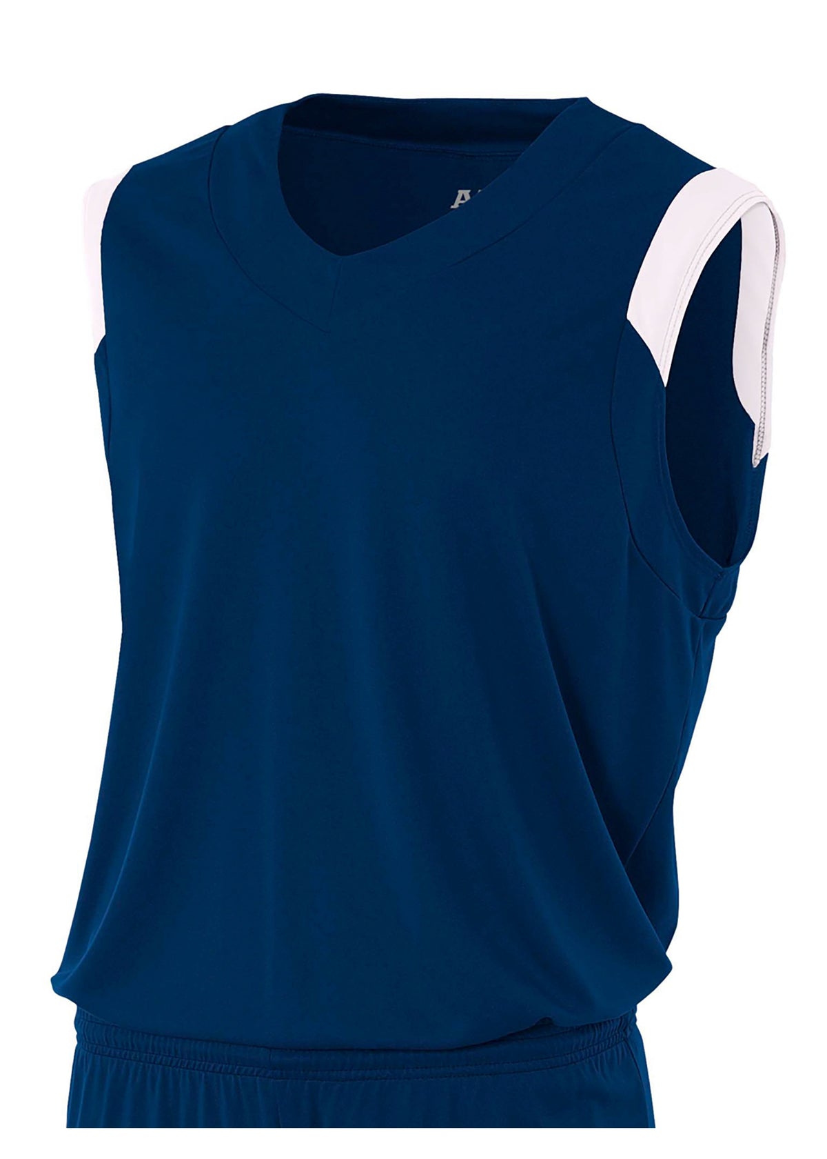 A4 Nb2340 Youth Moisture Management V-neck Muscle - White