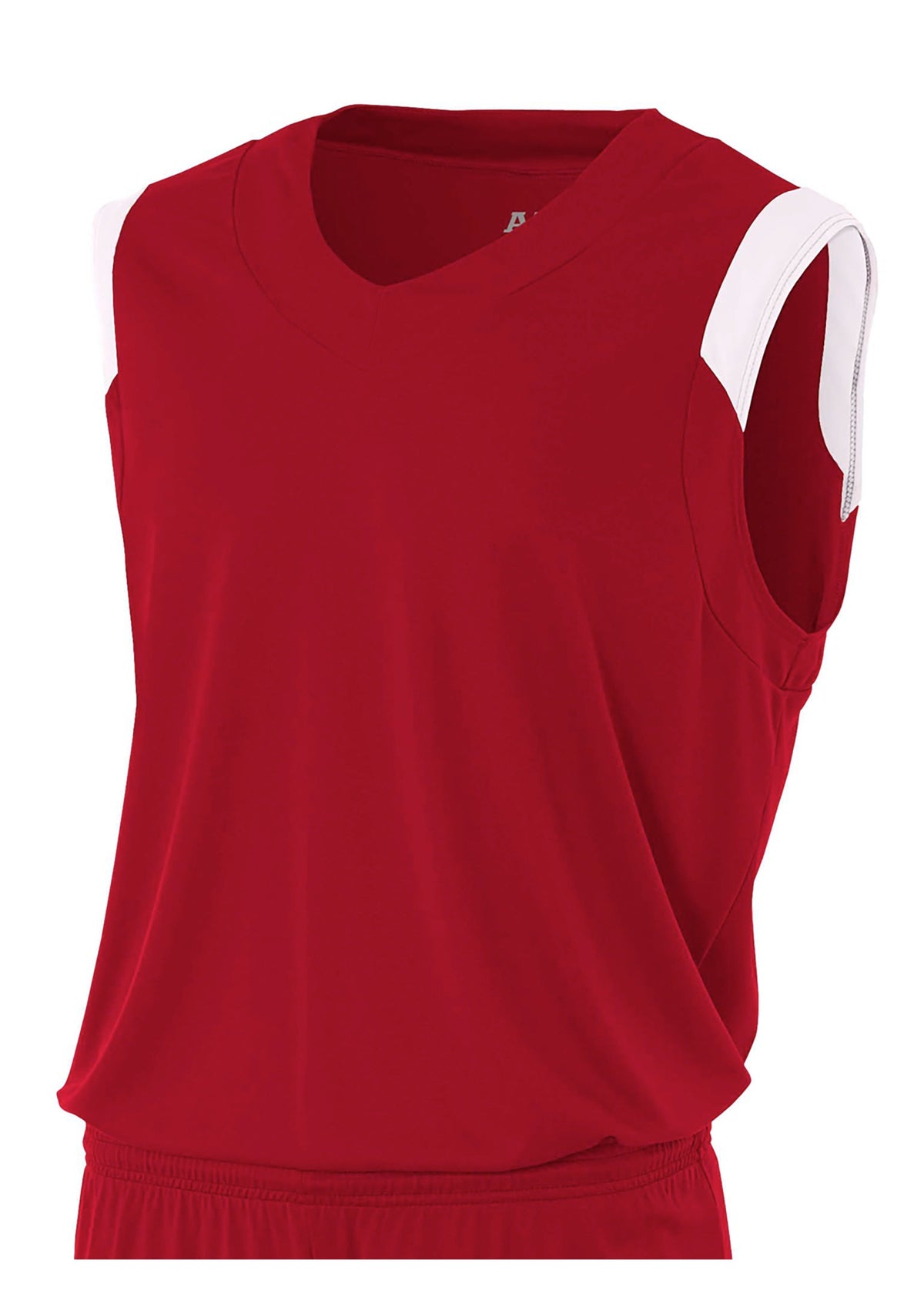 A4 Nb2340 Youth Moisture Management V-neck Muscle - White