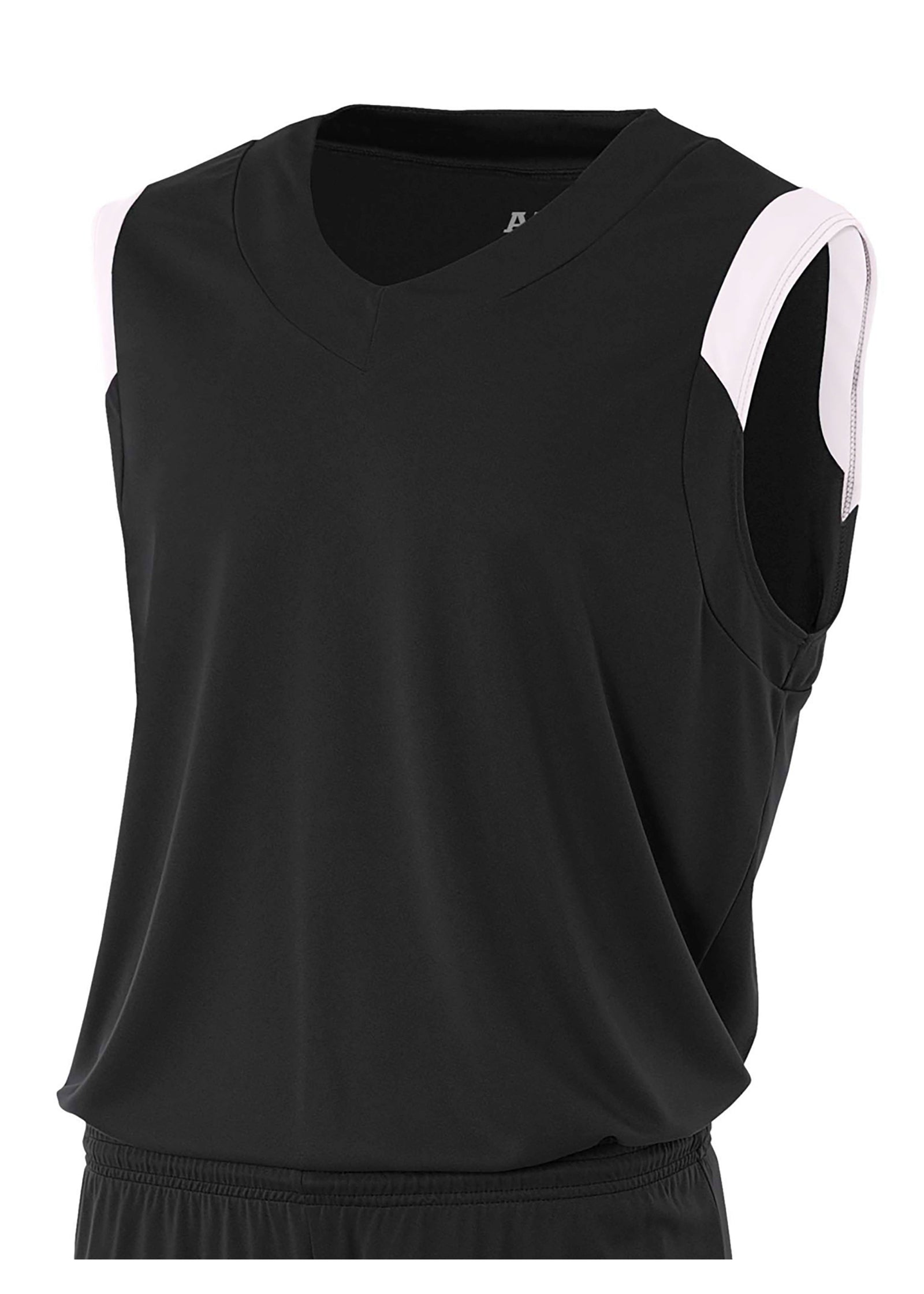 A4 Nb2340 Youth Moisture Management V-neck Muscle - White