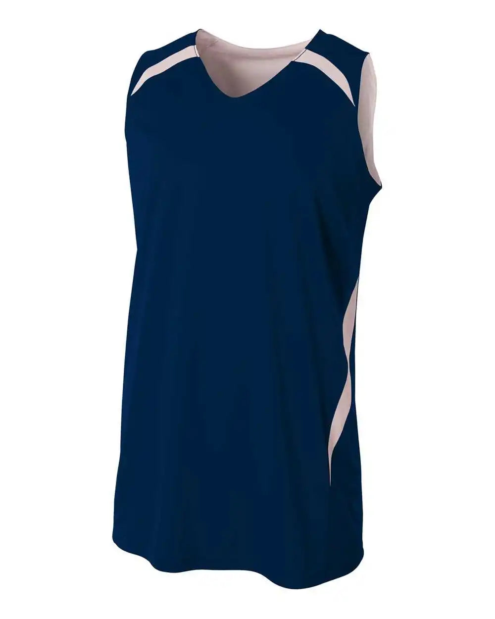 A4 Nb2372 Youth Double Reversible Jersey - Navy White