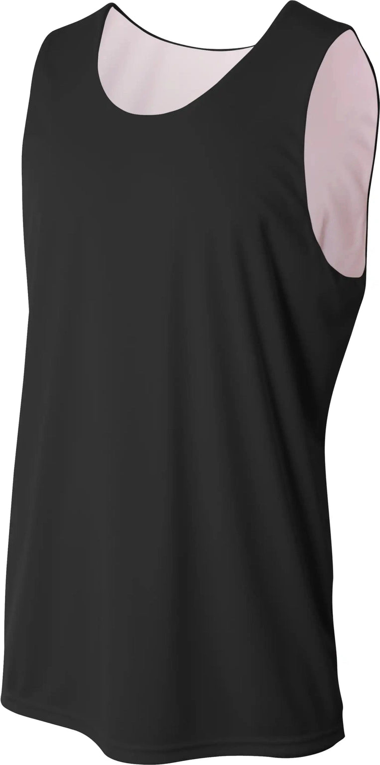 A4 Nb2390 Youth Sprint Jump Reversible Jersey - Black White - Xs