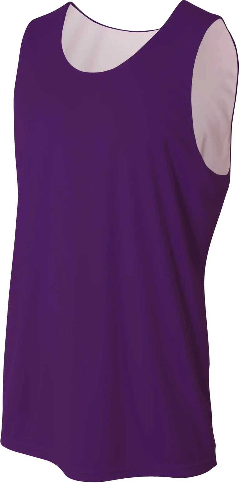 A4 Nb2390 Youth Sprint Jump Reversible Jersey - Purple White - Xs