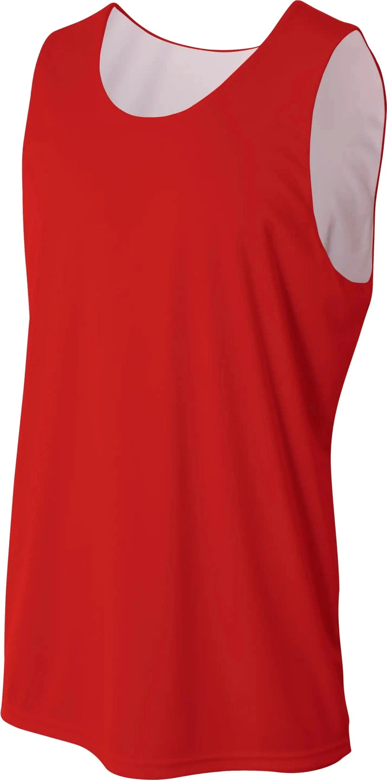 A4 Nb2390 Youth Sprint Jump Reversible Jersey - Scarlet White - Red / Xs