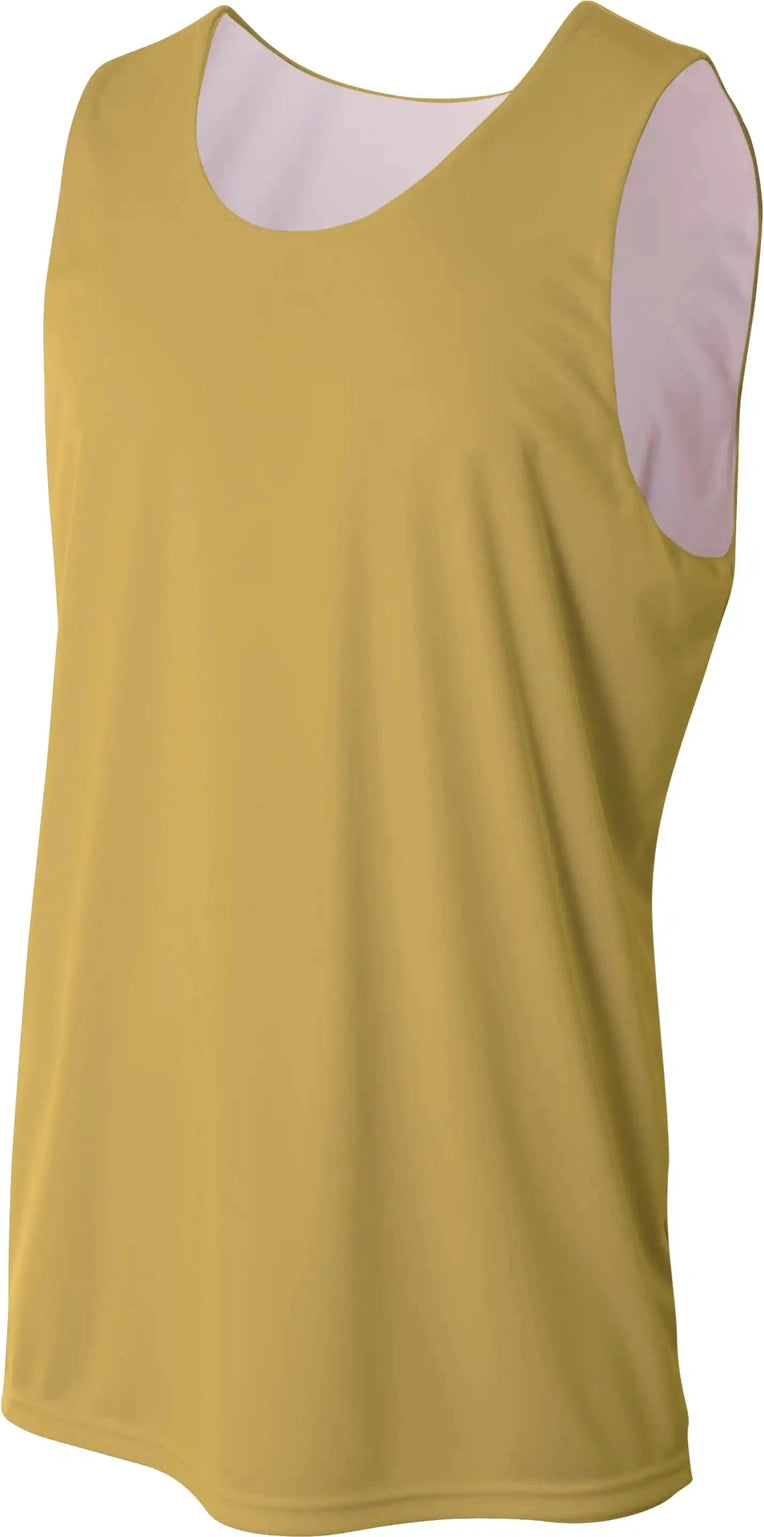 A4 Nb2390 Youth Sprint Jump Reversible Jersey - Vegas Gold White - Xs