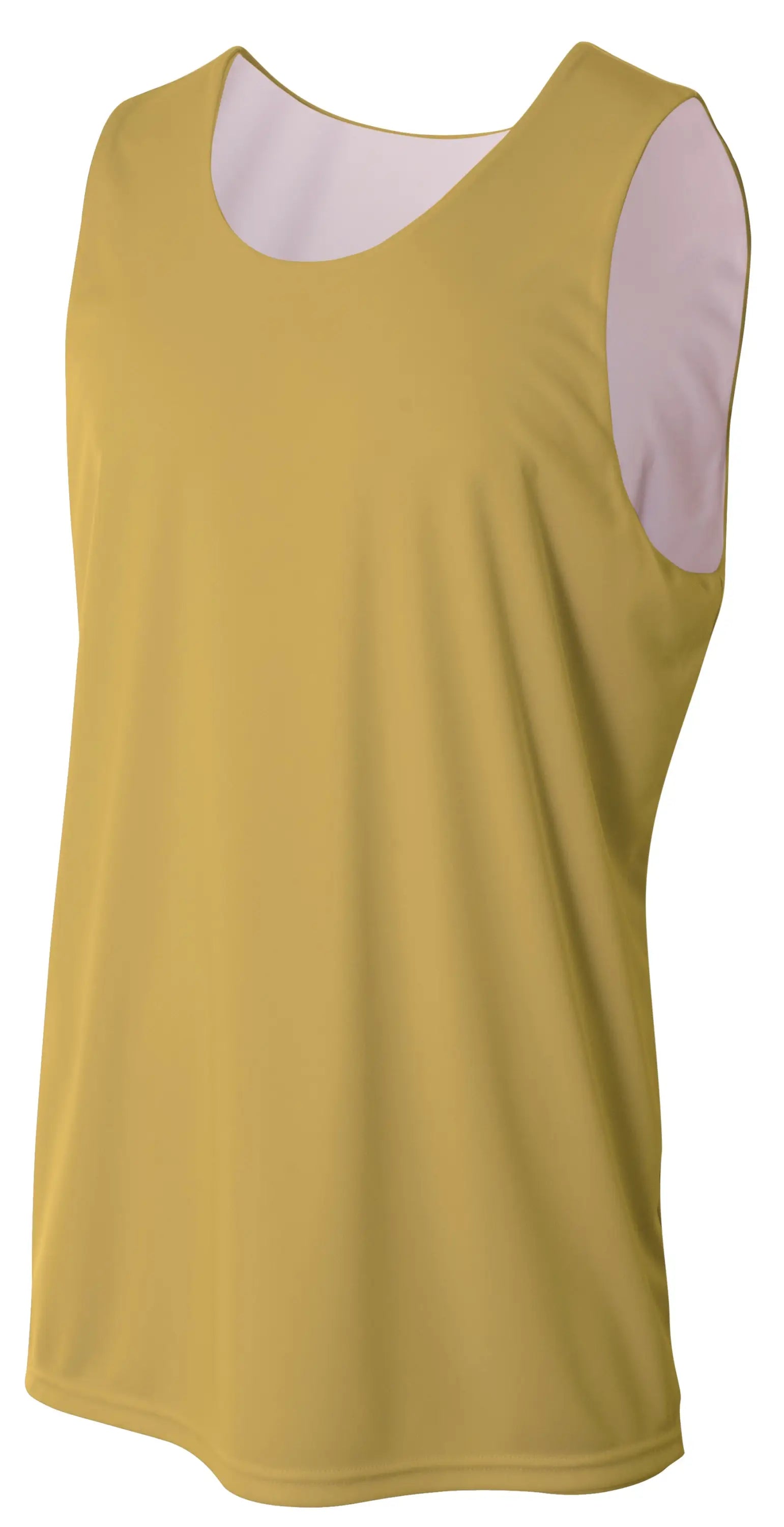 A4 Nb2390 Youth Sprint Jump Reversible Jersey - Vegas Gold White