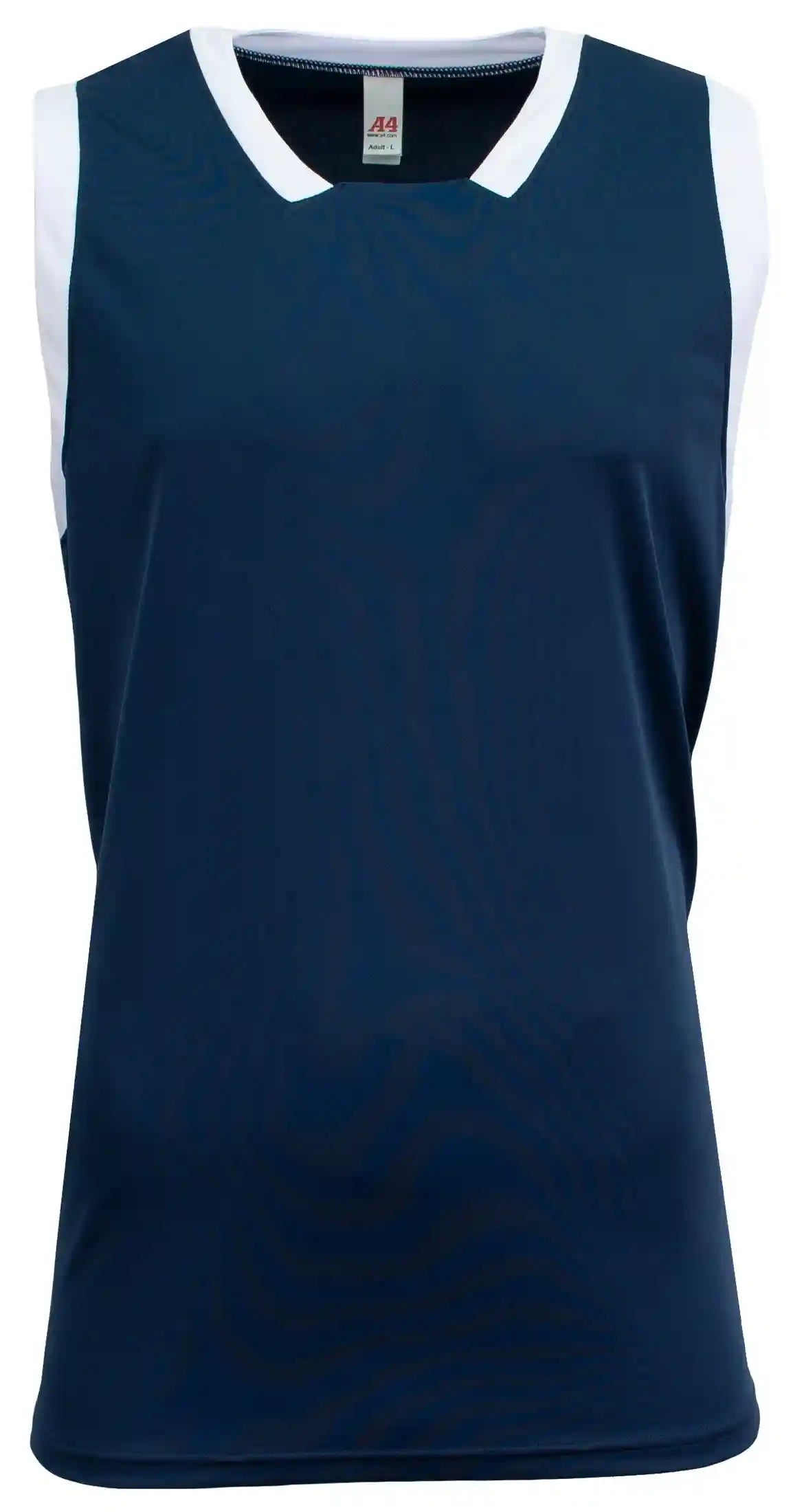 A4 Nb2505 Youth Sprint Single Ply Basketball Jersey - White