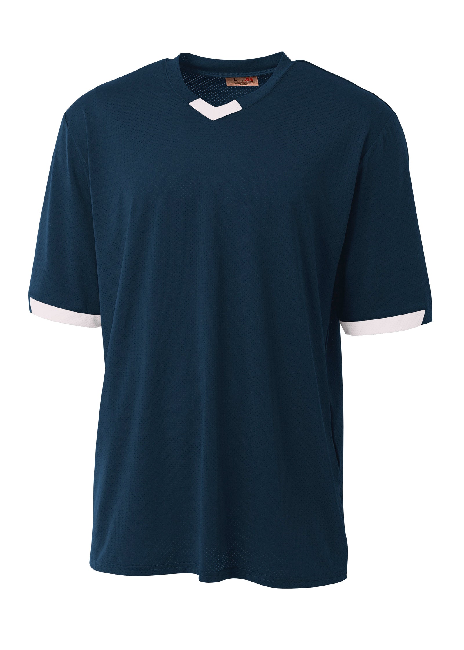 A4 Nb3011 Youth Stretch Pro Baseball Jersey - Navy White