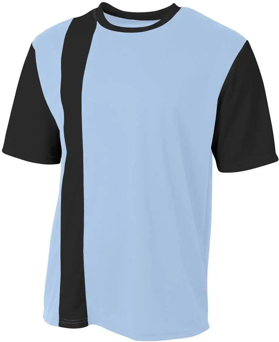 A4 Nb3016 Legend Soccer Jersey Light Blue Blk