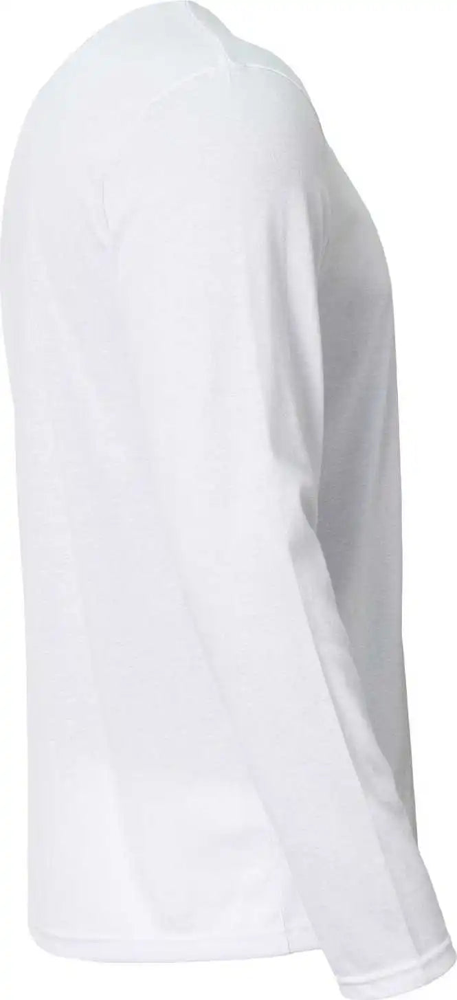 A4 Nb3029 Youth Long Sleeve Softek T-shirt - White