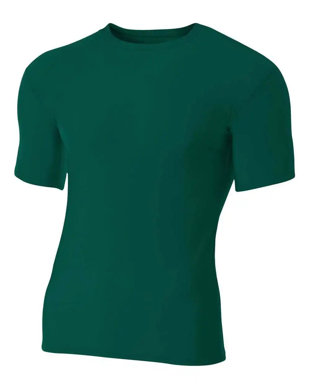 A4 Nb3130 Youth Short Sleeve Compression Crew - Forest