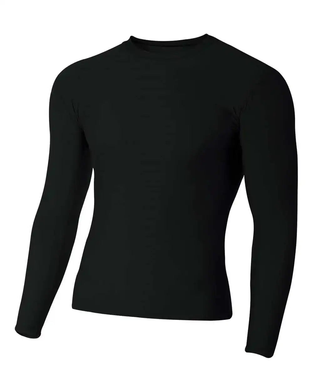 A4 Nb3133 Youth Long Sleeve Compression Crew - Black