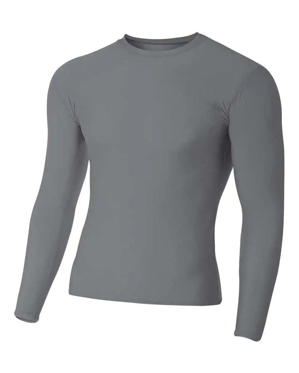 A4 Nb3133 Youth Long Sleeve Compression Crew Graphite