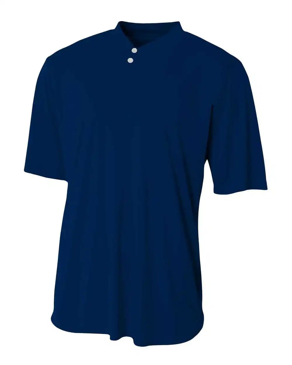 A4 Nb3143 Youth Tek 2 Button Henley Navy