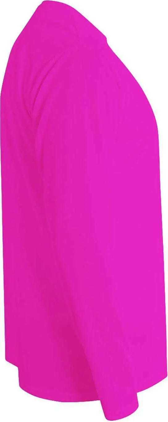 A4 Nb3165 Youth Long Sleeve Cooling Performance Crew T-shirt - Fuchsia