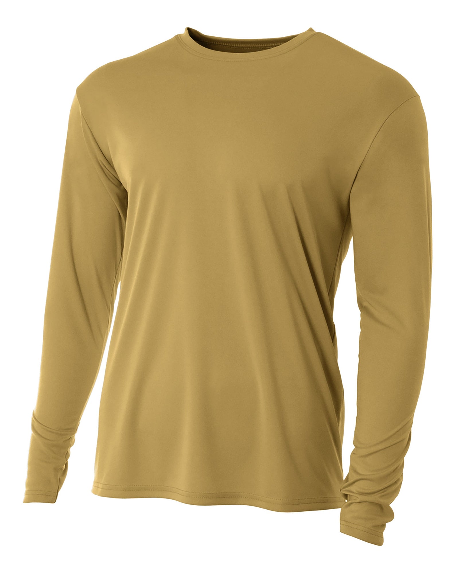 A4 Nb3165 Youth Long Sleeve Cooling Performance Crew T-shirt - Gold