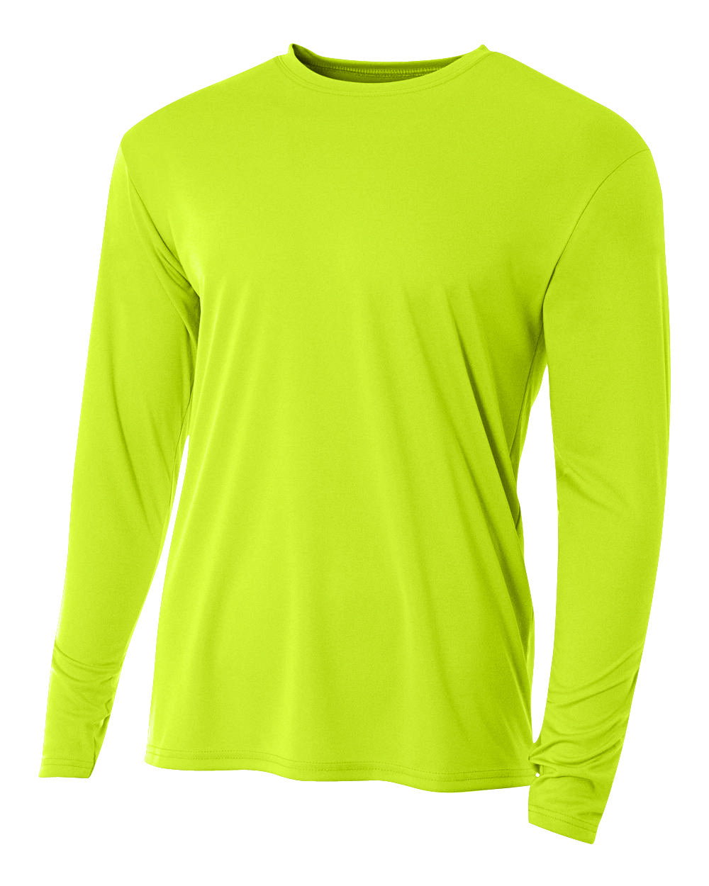A4 Nb3165 Youth Long Sleeve Cooling Performance Crew T-shirt - Light Lime